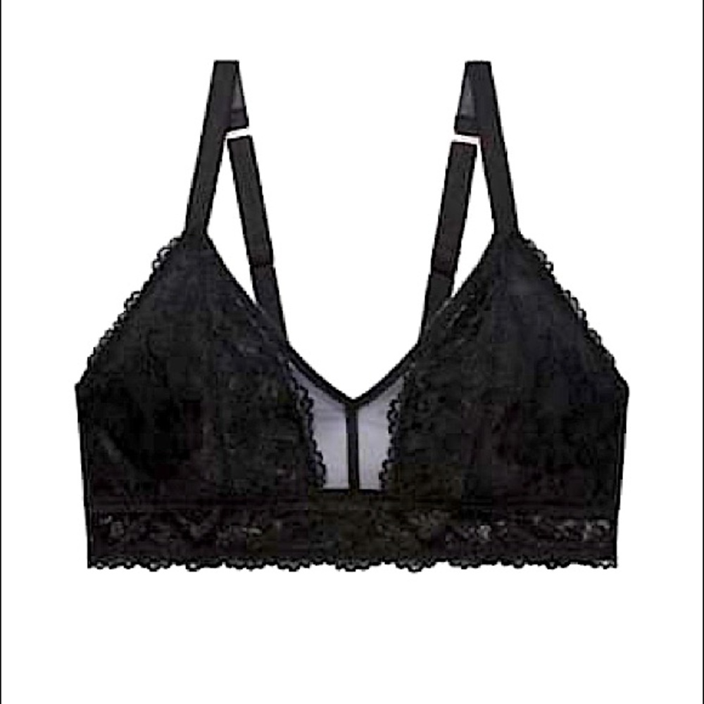 NWT Savage x Fenty Floral Lace & Mesh Bralette, 3X